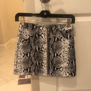 Wild Honey Snake Print Skirt